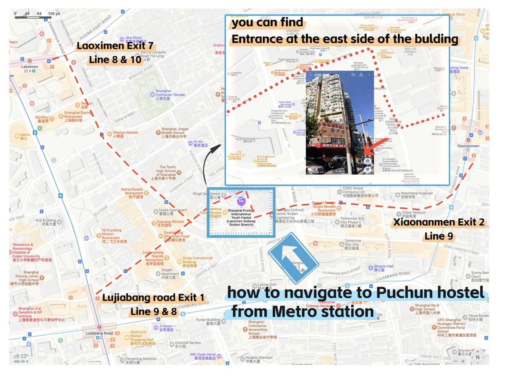 Pu Chun International Hostel -Yugarden & Old Town Shanghai Exterior foto
